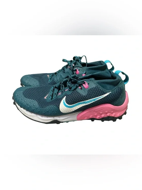 Nike Pegasus Trail 3 Women’s Teal Pink Running Hiking Sneakers size 9 - Picture 3 of 7